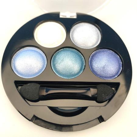 Mallofusa Portátil 5 Cores Sombra Sombra Da Luz Da Sombra Em Pó Glitter Maquiagem Metálica Shimmer Charming Look Destaque (Idade do Gelo) 4.7oz Imagem de Mallofusa Portátil 5 Cores Sombra Sombra Da Luz Da Sombra Em Pó Glitter Maquiagem Metálica Shimmer Charming Look Destaque (Idade do Gelo) 4.7oz