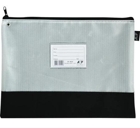 Imagem de Malote Com Zíper Acp Em Nylon 22X30 Cm Ml-22 Com 5 Un