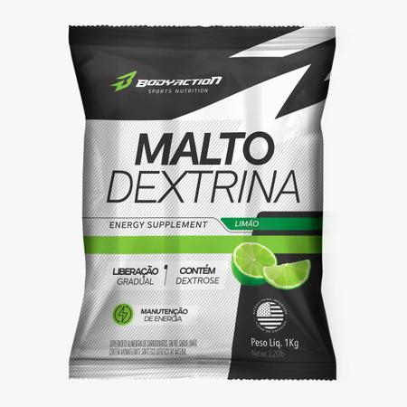 Malto Dextrina 1kg - bodyaction - LIMÃO