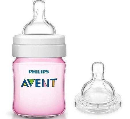 Imagem de Mamadeira Anti-colic Rosa 125ml + Bico Nº2 - Philips Avent