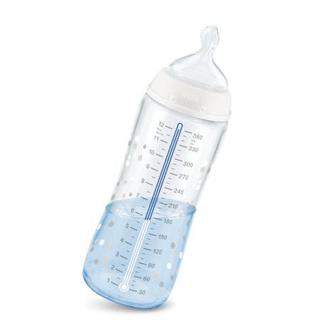 Imagem de Mamadeira First Choice Controle Temperatura 360ml Azul - Nuk