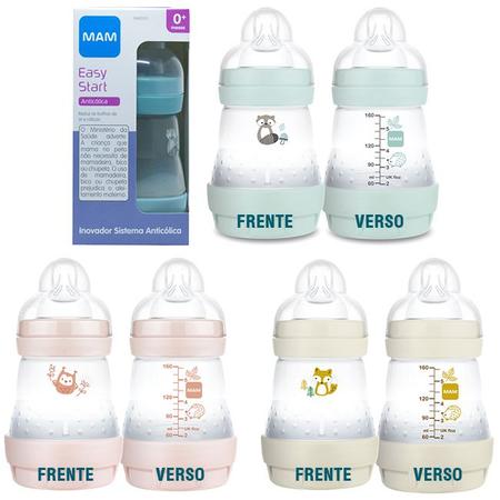 Imagem de Mamadeira Mam Easy Start 160ml 0 Meses+ Recém Nascido Anticólica Autoesterilizável Diversas Cores - Mam