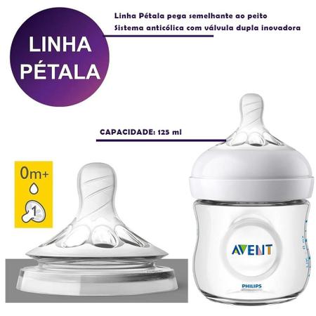 Mamadeira Pétala Avent Anti-cólica Recém Nascido 125 ml - Philips Avent -  Mamadeira - Magazine Luiza