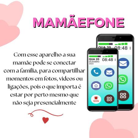 Imagem de Mamãefone 3g 32gb tela 4 1gb ram faz chamada de vídeo