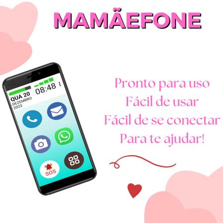 Imagem de Mamãefone 4g 32gb 1gb ram tela grande 5.5 redes sociais sos