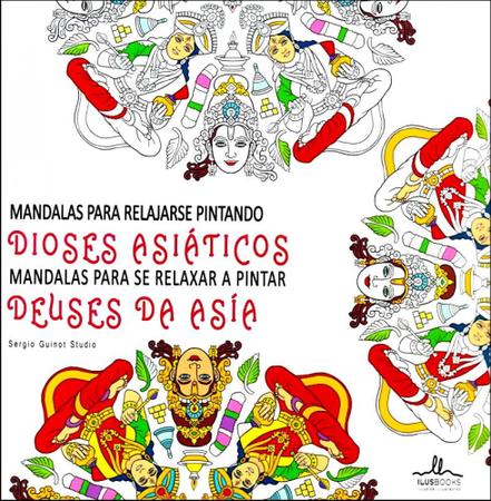 Imagem de Mandalas Para Se Relaxar Pintando -Deuses da Ásia(Mandalas Para Relajarse Pintando Dioses Asiáticos)