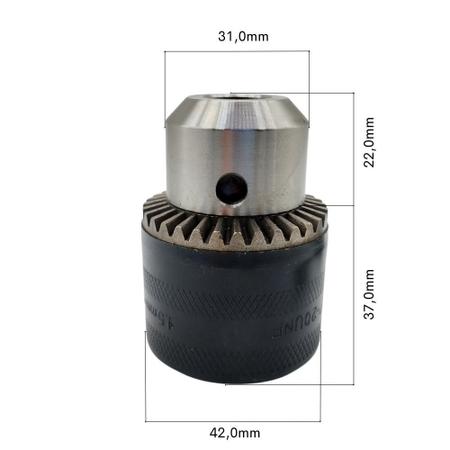 Mandril Leve 13mm 1/2" Compatível com Furadeira Makita HP2014 680W - Parceiro das Peças Imagem de Mandril Leve 13mm 1/2" Compatível com Furadeira Makita HP2014 680W