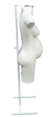 Manequim feminino adulto meio corpo (definido) c/ tampo de metal + pedestal  na cor branco - Ksouza manequins - Manequim - Magazine Luiza