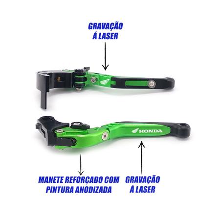 Manete Esportivo CBR250 500R 500F 500X GROM MSX MONKEY - SPECIAL LEVERS -  Manete de Moto - Magazine Luiza