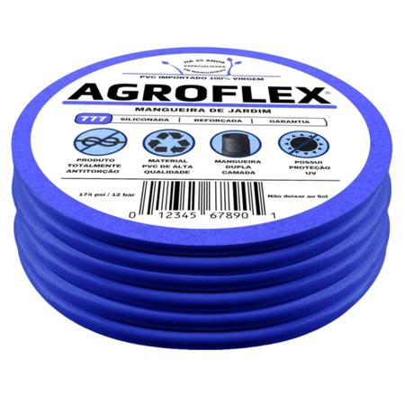 Mangueira AgroFlex 100 Metros + Kit Esguicho Tramontina Imagem de Mangueira AgroFlex 100 Metros + Kit Esguicho Tramontina