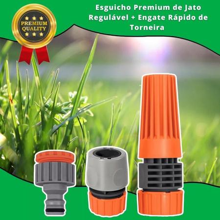 Imagem de Mangueira AquaFlex 40m  PVC Resistente  Kit Irrigação