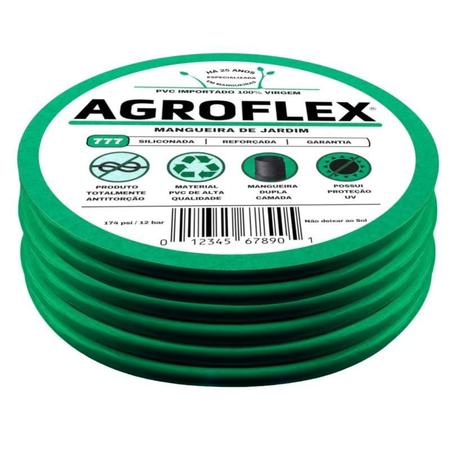 Mangueira De Jardim Agroflex 25 M E Esg. Tramontina Imagem de Mangueira De Jardim Agroflex 25 M E Esg. Tramontina