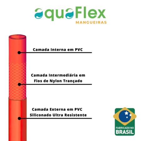 Imagem de Mangueira de Jardim AquaFlex Tripla Camada 50Mt