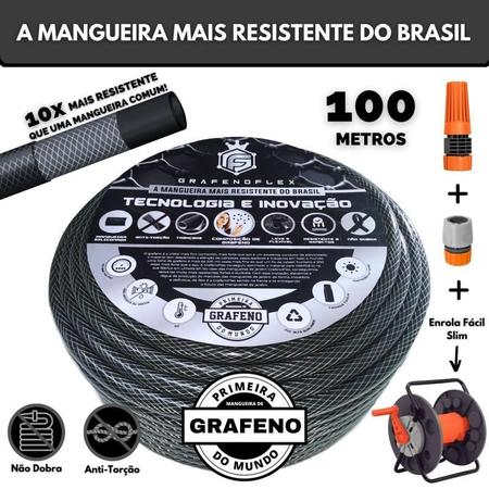 Imagem de Mangueira De Quintal Com Enrolador Fixo 100 Mts - Gf