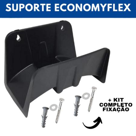 Mangueira Doméstica EconomyFlex Azul 10 M c/ Suporte Imagem de Mangueira Doméstica EconomyFlex Azul 10 M c/ Suporte