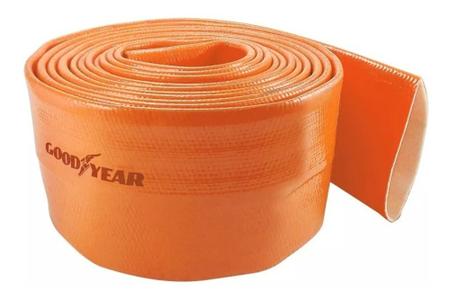 Mangueira Flat Chata 2' Sdl Laranja Goodyear - Rolo de 50 M Imagem de Mangueira Flat Chata 2' Sdl Laranja Goodyear - Rolo de 50 M