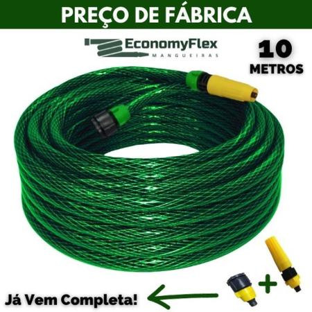 Mangueira Jardim Básica Verde 10 Metro Economyflex Imagem de Mangueira Jardim Básica Verde 10 Metro Economyflex