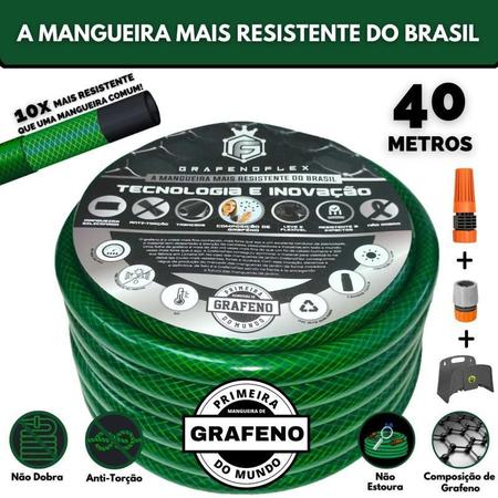 Imagem de Mangueira Jardim Super Flexível 40 M + Suporte - Gf.