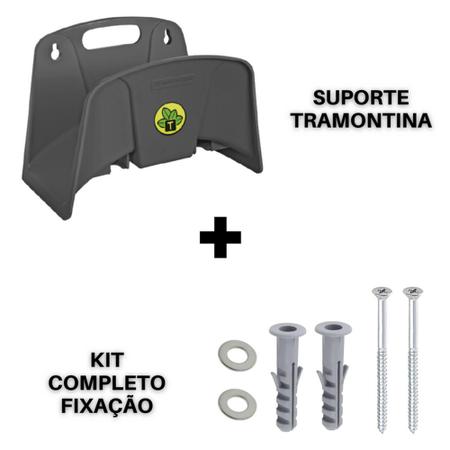 Mangueira Jardim Ultra Resistente 15Mt. e Suporte - GrafenoFlex Grafitte Imagem de Mangueira Jardim Ultra Resistente 15Mt. e Suporte - GrafenoFlex Grafitte
