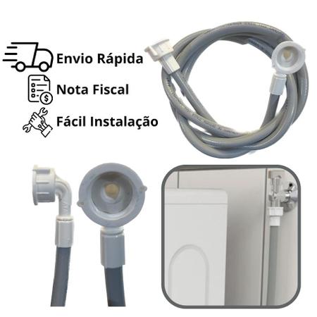 Imagem de Mangueira Máquina de Lavar 3M e 5m Original AFA para Brastemp Eletrolux Consul