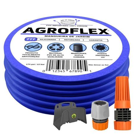 Imagem de Mangueira Para Jardim Agroflex 25Mt + Suporte Tramontina