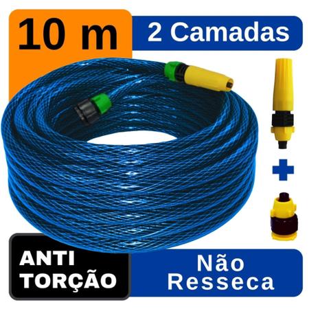 Mangueira para Jardim EconomyFlex Azul Antitorção 10 Metros Imagem de Mangueira para Jardim EconomyFlex Azul Antitorção 10 Metros