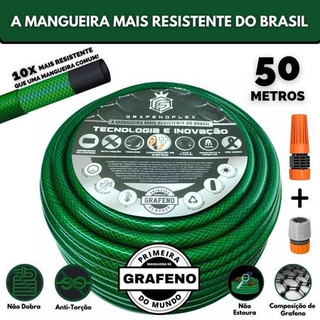 Mangueira Super Flexível E Ultra Resistente 50Mts - Gf. - Grafenoflex Imagem de Mangueira Super Flexível E Ultra Resistente 50Mts - Gf.