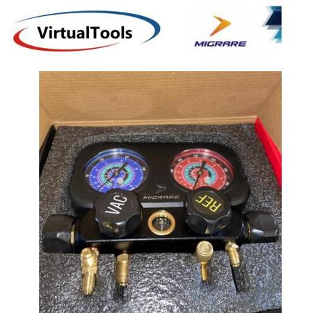 Imagem de Manifold 4 vias mg4w bravo migrare r134a-r22-r32-r410a (sem mangueiras)