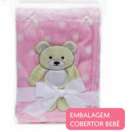 Imagem de Manta Bebê Cobertor Infantil Rosa