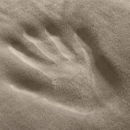 Imagem de Manta Buettner Solteiro ( 1,60cm x 2,20cm ) Microfibra Flannel Confort Bege Escuro