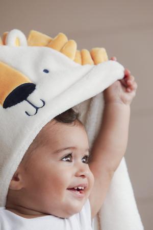 Imagem de Manta Cobertor Bebê com Capuz Bichinhos Flannel Camesa