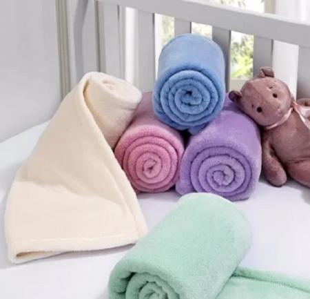 Imagem de Manta Cobertor Bebe Infantil Microfibra Antialérgico 0,80 x 1,00m - Cobertor Soft Infantil