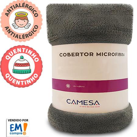 Imagem de Manta Cobertor Casal 180x220cm Microfibra Soft Macia Fleece  Camesa - Emcompre