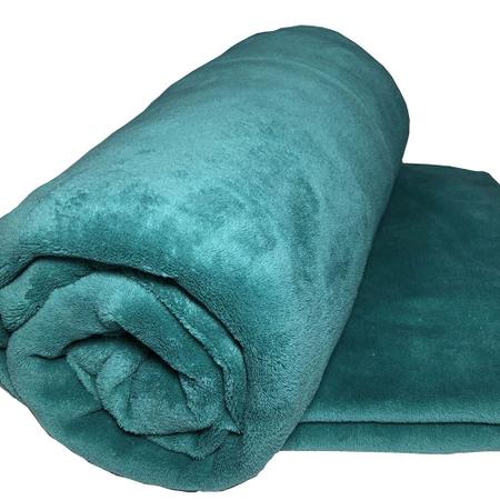 Imagem de Manta Cobertor Coberta Dia a Dia 2,40m x 2,20m Casal Queen Felpuda Tecido Microfibra Macio