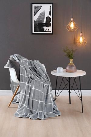 Imagem de Manta Cobertor Flannel Austin Grid Casal 2,20m x 1,80m