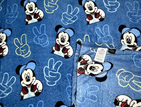 Imagem de Manta Cobertor Infantil Para Cama De Solteiro Inverno - Estampa Boneco Menino Personagem Mickey Mouse Moderno - Azul - Disney