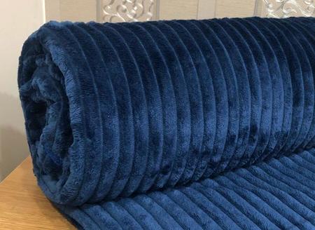 Imagem de Manta Cobertor Super King 2,80m x 2,50m Canelado Soft Preta