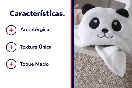 Imagem de Manta com Capuz Baby Pinguim Toque Macio Cobertor Antilérgico 75x100cm - Jolitex