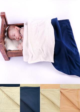 Imagem de manta de bebe sherpa 110cm x 80cm aconchego no frio coberto dupla face quentinho