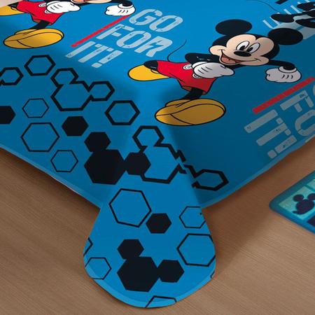 Imagem de Manta Disney Soft Solteiro 1,50 x 2,00m Mickey Fun Jolitex - AZUL