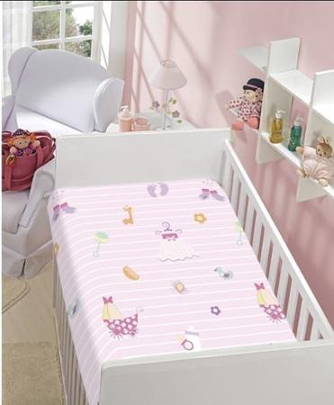 Imagem de Manta Dyuri Baby Estampada Rosa  90x1,10m Jolitex