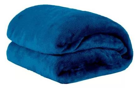 Imagem de Manta Fleece Casal Cobertor Lisa Soft Macia 1,80m X 2,00m