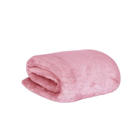 Imagem de Manta Fleece Casal Microfibra Lisa 200g Rosê Sultan