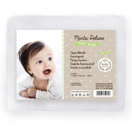 Imagem de Manta Infantil Bebe Soft Microfibra Toque Macio Antialergico Cobertor Batizado Creche Cueiro Passeio