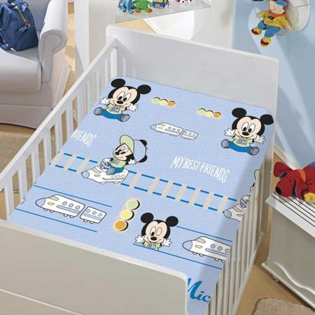 Imagem de Manta Infantil Menino Soft Disney Mickey e Trenzinho Jolitex