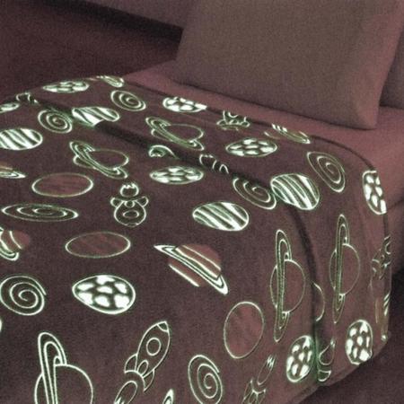 Imagem de Manta Infantil Solteiro Flannel Shine Planet Cobertor Soft