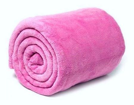 Imagem de Manta microfibra padrão - rosa pink