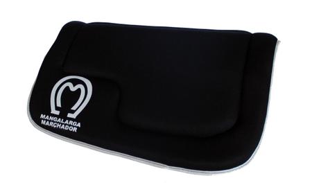 Imagem de Manta Neoprene BLACK BLACK (Preta com Branco Fitado Branco) Especial Reforçada Montaria