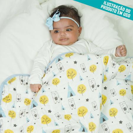 Imagem de Manta Para Bebê Matelada Dupla Face de Carrinho ou Bebê Conforto Arco-Íris Rosa