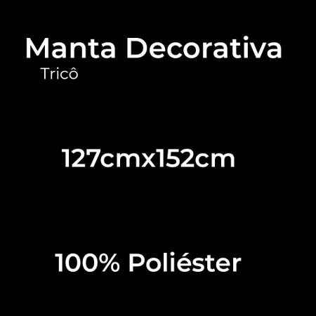 Imagem de Manta para Sofá Tricô 127x152cm Lepper Verde